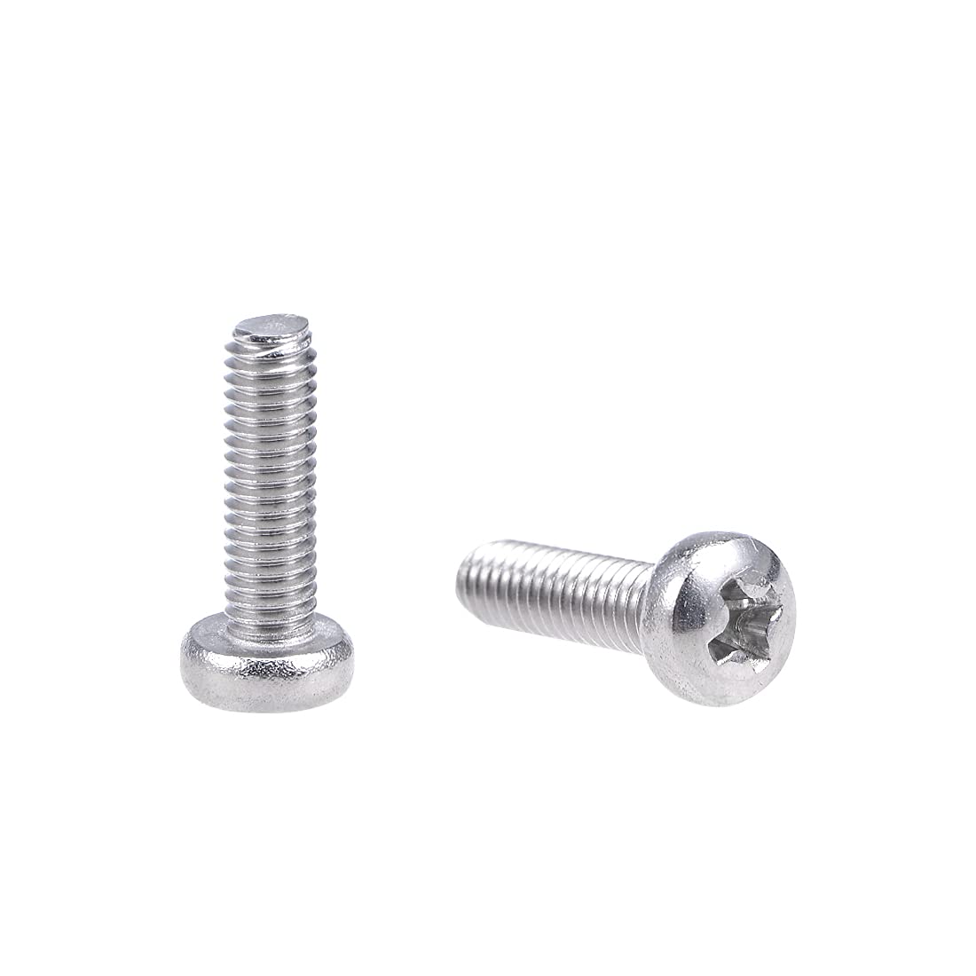 sourcing map M3x10mm Machine Screws Pan Phillips Cross Head Screw 304 Stainless Steel Fasteners Bolts 100Pcs