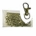 Rockin Beads 20 Antique Brass Plated Lobster Claw Swivel Clasps for Key Ring 1 3/8 X 1/2 Inch