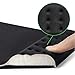 Ergonomic Padded Mouse Pad with Wrist Rest Memory Foam Soft Comfortable Wrist Rest Support Cushion for Office, Computer, Laptop, Mac Typing and Wrist Pain Relief and Repair (Mouse pad, Black)