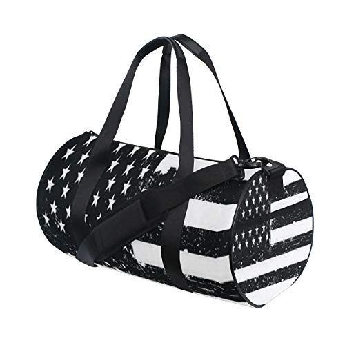 Vintage Usa FlagTravel Duffle Bag Sports Luggage with Backpack Tote Gym Bag for Man and Women