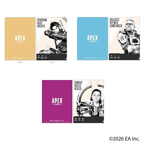 【公式ライセンス商品】 【グッズ】 Apex Legends レジェンズクリアファイル3枚セット Vol.1 G