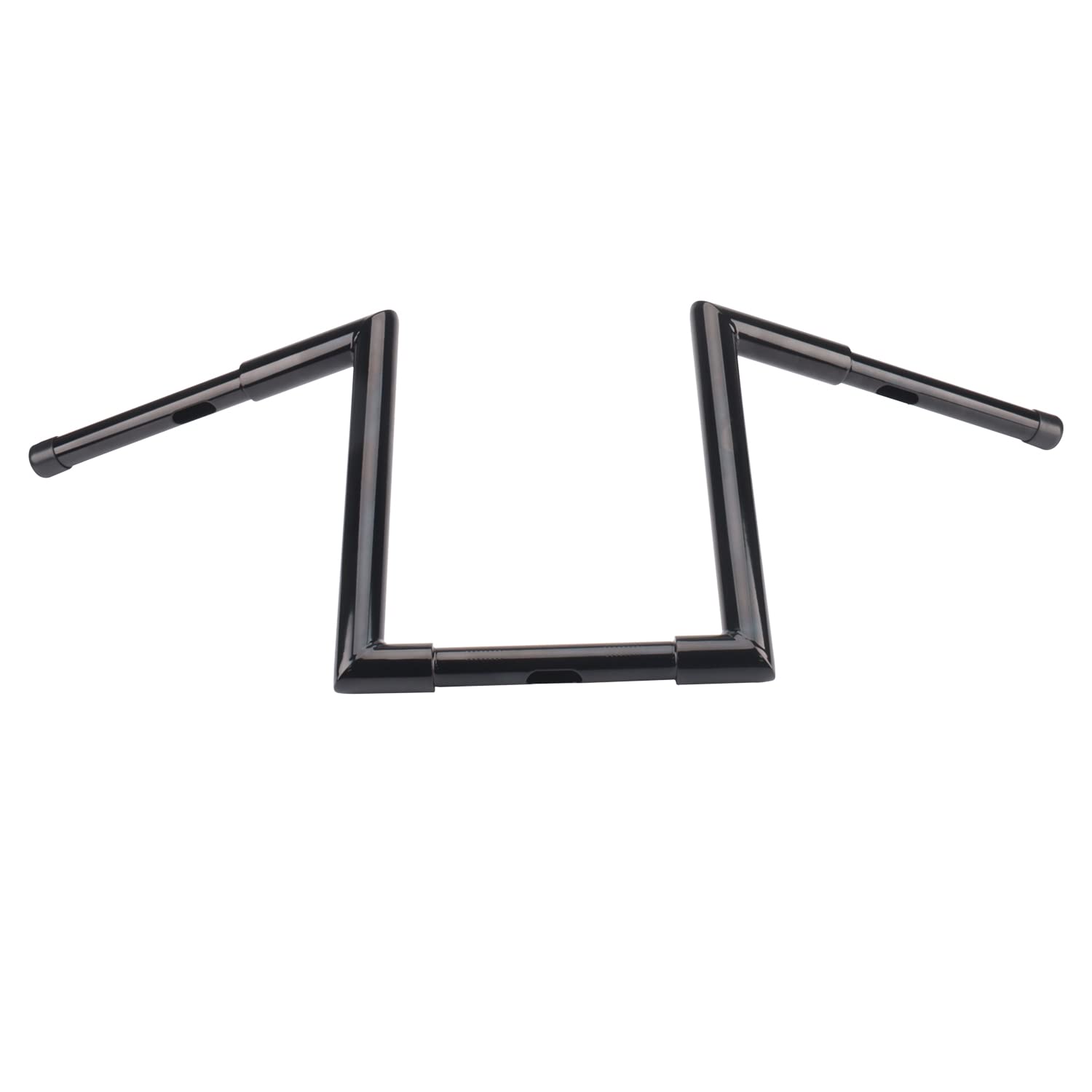 12" Rise Ape Hanger Handlebars For Harley Dyna, Softail, Road King & More - 1" Clamp, 32.5" Wide, 7" Pullback, Black