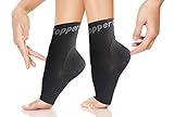 Copper Compression Gear Plantar Fasciitis Foot Sleeves / Support Socks - Reduce Swelling, Speed Up Recovery, & Get INSTANT Relief & Support! (1-PAIR Size Small)
