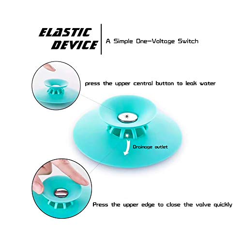 Newbested 10 Pcs Shower Drain Tub Stopper Strainer Trap Hair Catcher Bathtub Cover Silicone Protectors Shower Plug Bathroom Kitchen Laundry