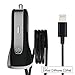 Car Charger, Nexcon Apple MFi Certified 3.4A Lightning Car Charger with 3.3ft Integrated Built-in Apple 8-Pin Cable for iPhone 7/ 7 Plus 6s / 6/ Plus SE iPad Pro Air 2 mini 4/3 iPod 5 iPod Nano, Black