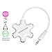 Keenstone 3.5mm 1 to 5 Stereo Audio Headphone Headset Earphones Splitter Adapter Converter Connector Music Sharing Device Music Hub for Samsung iPhone iPod iPad MP3/MP4 Players Tablets (pack of 2)