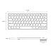 Bluetooth Keyboard — Jelly Comb Compact Bluetooth Keyboard Ultra Slim for iOS Android Windows Mac OS PC Tablet Smartphone (Compatible for iPad pro, iPhone X, SamsungTab, Surface pro and More)-Silver