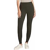 Max & Mia Womens High Waist French Terry Legging (US, Alpha, Small, Regular, Regular, Dark Olive)