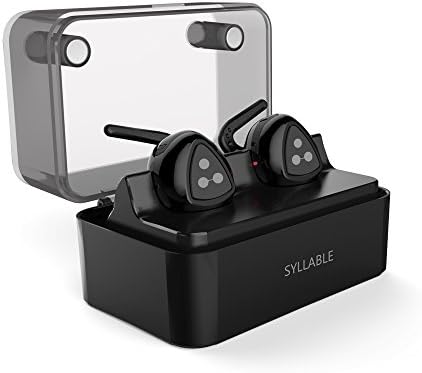 Soonbuy Syllable D900MINI Mini Wireless Bluetooth Earbuds with Microphone(Stereo Technology, Noise Cancelling, Sweatproof, Lightweight, Come with Intelligent Charging Box）