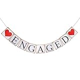 Pixnor Engagement Party Decorations Bunting Banners ENGAGED