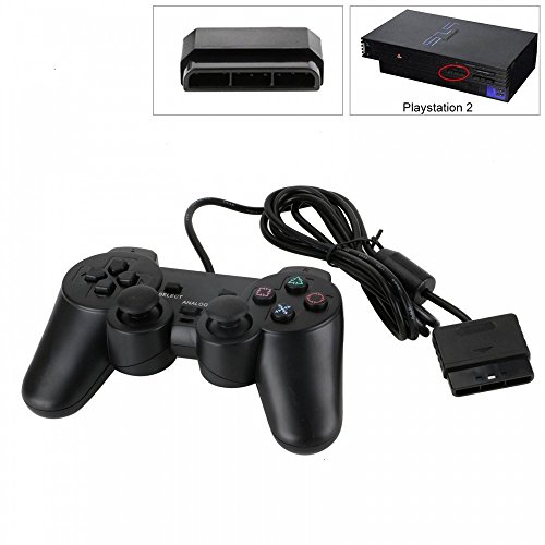 PS2 Wired Controller for Sony PlayStation 2 Black By BESSEEK