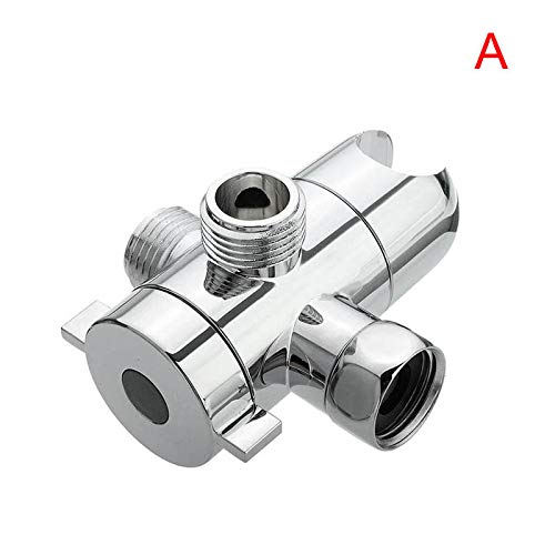STARmoon 3-Way Shower Head Diverter with Mount Combo Show Arm Mounted Valve Fix Bracket (A)