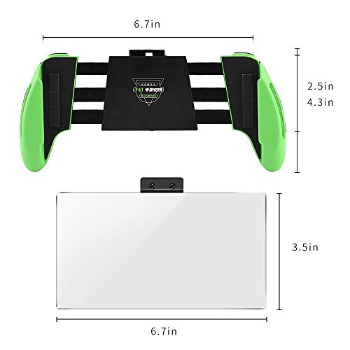 Newseego Mobile Phone Screen Magnifier Game Controller Grip Holder Gamepad Joystick L1 R1 Trigger 4.7-6" Screen Perfect Mobile Controller for Games