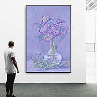 Framed Canvas Wall Art Flowers Canvas Prints Home Artwork Decoration for Living Room,Bedroom - 16x24 inches