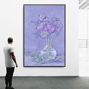 Framed Canvas Wall Art Flowers Canvas Prints Home Artwork Decoration for Living Room,Bedroom - 16x24 inches