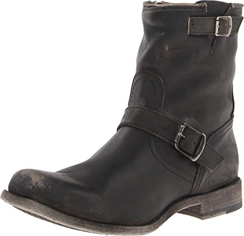 FRYE Men's Smith Engineer Engineer Boot, 87078-Black, 11.5 D US