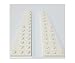 Lego Parts: Wedge, Plate 12 x 3 (RIGHT & LEFT PAIR - White)