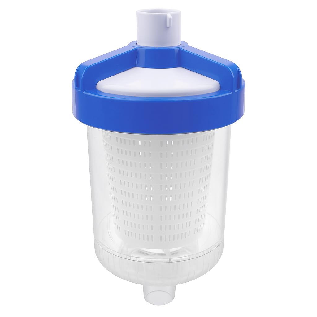 Photo 1 of Inline Leaf Catcher Canister for Pool Vacuum Compatible with Hayward W560 PoolVac Navigator Standard, Durable Leaf Trap Filter with White Basket, 5 Pcs Skimmer Socks