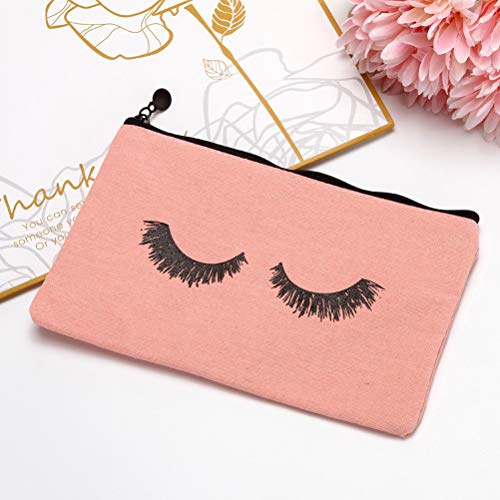 Yarachel Eyelash Makeup Bags - 12 Pieces Cosmetic Bags Travel Make up Pouches with Zipper for Women and Girls (12 Pieces, White,Beige and Pink) 3 Yarachel Eyelash Makeup Bags - 12 Pieces Cosmetic Bags Travel Make up Pouches with Zipper for Women and Girls (12 Pieces, White,Beige and Pink)