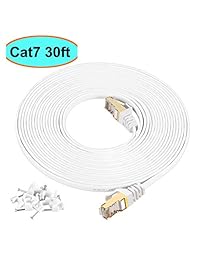 AULLOV Cat7 - Cable plano 30FT