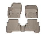 2013-2016 Ford Escape-Weathertech Floor Liners-Full Set (Includes 1st and 2nd Row) Tan