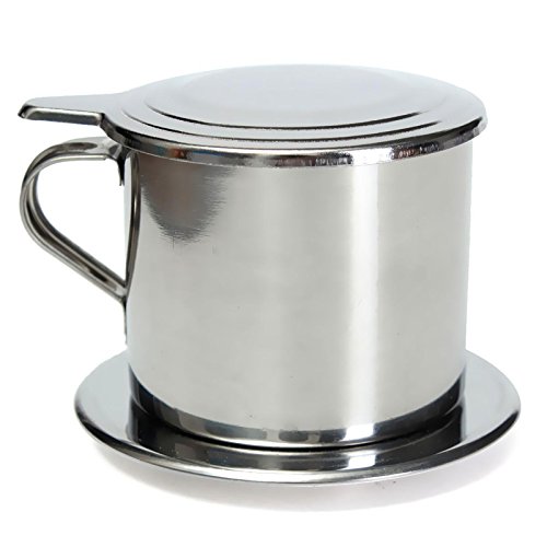 Click Here to See More Images Stainless Steel Vietnamese Drip Coffee Filter Maker Pot Infuser For Office Home Traveling