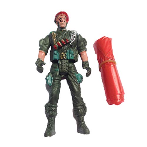 Aland Toy Army Movable Soldier Parachute Airborne Game Action Figures Collection Kids Toy Random Color & Style