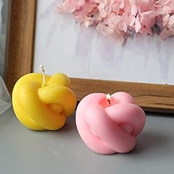 NOA 2 PCS Candle Mold Creative Knot Shape Magic