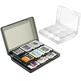 Insten 28-in-1 Game Card Case for Nintendo 3DS for Nintendo 3Ds Cartridge Storage Solution Box (1 White Case + 1 Black Case)