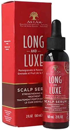 As I Am LONG AND LUXE SCALP SERUM – 60ml, Für Gesunde Kopfhaut & Langes Haar