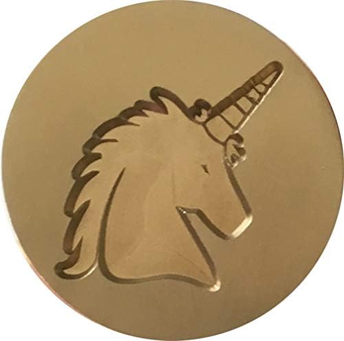 Unicorn Head 7/8" Diameter Wax Seal Stamp by Seasons Creations