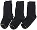 Gold Toe Boys Microfiber Dress Crew Socks, 3-Pairs, Black, Youth Small
