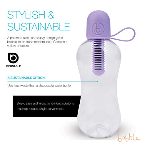 Bobble Classic Water Bottle, Filtered Water, BPAFree Reusable Bottle