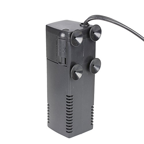 Flexzion Internal Aquarium Filter Submersible 90 GPH 3in1 Multi