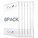 NIUBEE 6 Pack Acrylic Sign Holder 8.5 x 11,Clear Plastic 8.5x11 Sign Holder for Wall Door Office Room