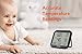 Digital Temperature and Humidity Monitor, Indoor Thermometer, Accurate Temperature and Humidity Meter for Home, Office, Greenhouse, Domie Mini Hygrometer with Big Touchscreen and Backlight