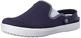 crocs Unisex Citilane Canvas Clog, Navy/White, 7 Women M US/5 Men M US