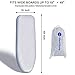 SheeChung Ironing Board Cover and Pad for Extra Wide 18 x 49 Ironing Boards,Premium Heavy Duty 4-Layer Silicone Coated Cover with 2mm Foam and 4mm Felt,Resists Scorching and Staining (49”x18”,Size C)