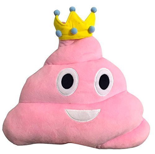 Top Trenz Inc Emojicon Princess Poop Pillow