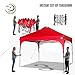 ABCCANOPY Outdoor Pop up Canopy Tent 10x10 Camping Sun Shelter-Series, Red