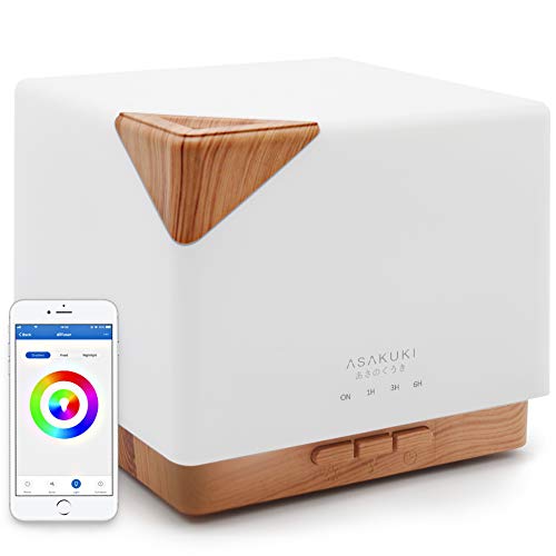 ASAKUKI Smart WiFi Essential Oil Aromatherapy Diffuser&Easy Connect with Alexa and Google Home Phone App Voice Control…