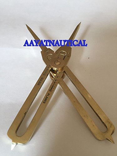Solid Brass Divider Drafting Proportional Tool 6" Navigational Compass Caliper