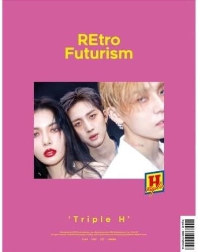 TRIPLE H - [Retro Futurism 2nd Mini Album CD+1p Lyrics Poster(On)+84p Booklet+1p PhotoCard+1p Sticker K-POP Sealed