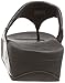 FitFlop Women's Lulu Thong Sandal,Black,9 M US