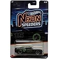 Hot Wheels Neon Speeders 15 Dodge Challenger SRT Hellcat, Black/Green, 6/8