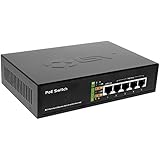 BV-Tech 5 Port PoE Switch (4 PoE Ports | 1 Uplink Port) – 65W – 802.3af – POE-SW501
