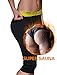 IFLOVE Women's Body Shaper Sauna Slimming Pants Hot Thermo Neoprene High Waist Fat Burning Sweat Capris Workout Shapers for Weight Loss L