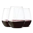 TOSSWARE POP 18oz Vino XL SET OF 12, Premium Quality, Recyclable, Unbreakable & Crystal Clear Plastic Wine Glasses, 12 Count 