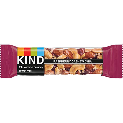 KIND Bars Raspberry Cashew & Chia, Gluten Free, 12 Count (Pack of 1