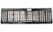 Evan-Fischer Grille Assembly Compatible with 1991-1996 Jeep Cherokee Painted Black Shell and Insert